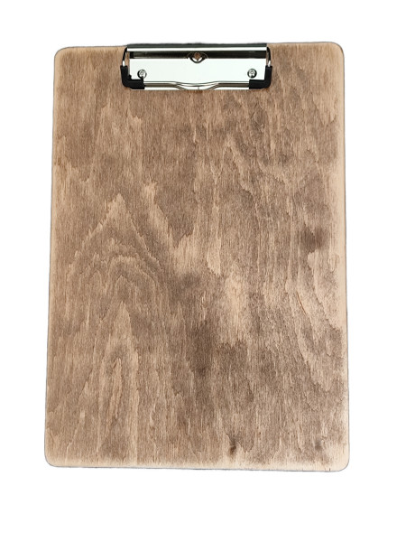 Klemmbrett Holz, A4, Natur-Rustikal